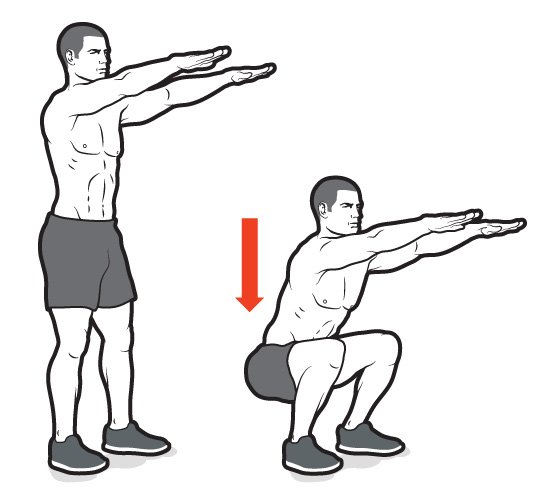 1 – body-weight-squat